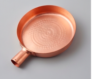 Heavy Copper Frying <b>Pan</b> With Copper <b>Handle</b> Handmade Vintage Style No Coating For Gas And Induction Cooker Use - Product Image 1