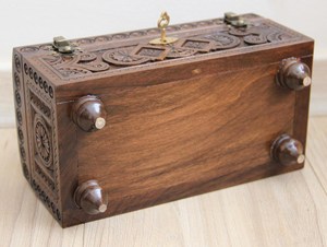 High Quality Low Cost Vintage <b>Wooden</b> Jewelry Chest Customized Design for Necklaces <b>Watches</b> Small Accessories AALIYAN IMPEX - Product Image 4