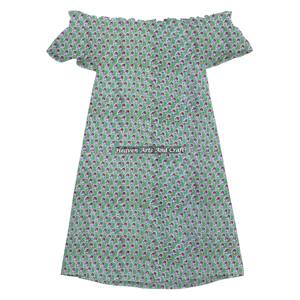 Nuevo Vestido de Verano Elegante para Mujer, de Algodón, con Estampado a Mano, con Hombros Descubiertos, Vestido de Noche con Hombros Descubiertos y Mangas - Product Image 6