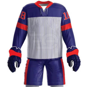 Uniforme de hockey sur glace personnalisé, fabrication directe d'usine, uniforme d'équipe de hockey sur glace, vêtements de sport haut de gamme, OEM - Product Image 3