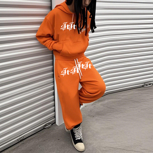 Embroidered Men's Casual Winter Sportswear Set Comfortable Soft Cotton Screen Printed Stack Design Knitted Outfit - Product Image 1