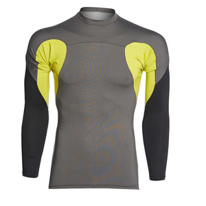 Camiseta Deportiva Rash Guard de Último Diseño para Hombre, con Mangas Largas de Color Sólido, Logotipo Personalizado, Transpirable, Anti-UV, Poliéster/Nailon - Product Image 4