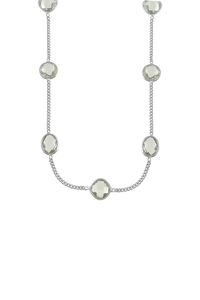 Collar de Amatista Verde en Plata de Ley 92.5 KLSS-40191 - Product Image 2