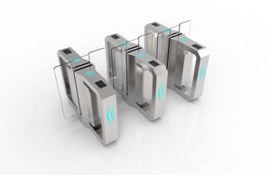 Tornello <span class=keywords><strong>Scorrevole</strong></span> Automatico Anxia in Acciaio Inox 304 a Tutta Altezza per Controllo Accessi Pedonali in Palestra con Carta RFID - Product Image 2