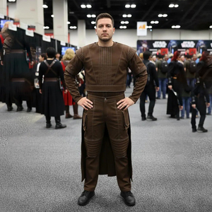 Disfraz de Boba Fett Marrón Inspirado en Mandalorian, Kit de Disfraz Personalizado para Hombre Adulto, Trajes, Vestidos, Pantalones, Chaleco - Product Image 6