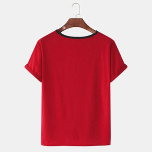 Camiseta Casual para Hombre, Algodón Suave, Estilo Urbano, Relajada, para Uso Diario de Verano - Product Image 4