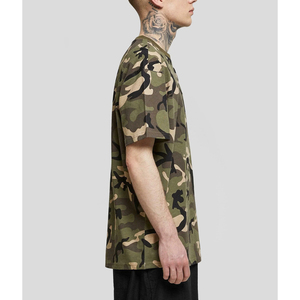 T-shirt unisexe streetwear imprimé camouflage, coupe ample en coton, décontracté, manches courtes, mode été - Product Image 4