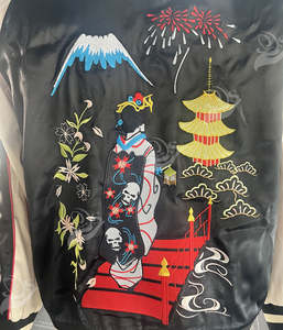 Chaqueta Bomber Personalizada, Chaqueta de Béisbol Bordada de Satén, Chaqueta Reversible para Correr, 100% Poliéster, Chaqueta Cortavientos para Hombre de Talla Grande - Product Image 4