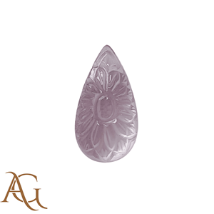 Camée sculptée en quartz rose naturel, pierre précieuse en vrac, prix de gros fabricant pour la fabrication de bijoux, rose calibré - Product Image 4