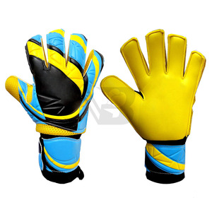 Guantes de Portero de Fútbol Profesionales de Alta Calidad, Transpirables, de Cuero PU con Látex y Silicona Protectora para los Dedos - Product Image 1