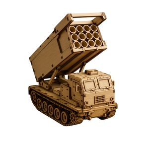 Premium Wooden Rocket Launcher Truck 3D Puzzle <b>Model</b> <b>Kit</b> for Adults & Teens | Laser Cut DIY Military Vehicle Assembly Toy Decor - Product Image 1
