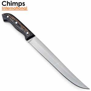 Cuchillo de Cocina J2 de Acero Inoxidable con Acabado Cepillado y Mango de Madera Pakka |   Estilo Japonés, Ambidiestro y Ecológico |   Cocina - Product Image 1