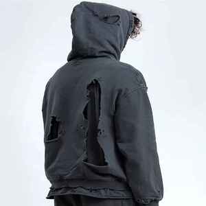 เสื้อฮู้ดดี้ผู้ชาย HAMIO SPORTS รุ่นวินเทอร์ ผ้าฝ้ายฟลีซ 100% ทรงปกติ น้ำหนัก 220 กรัม ไหล่ตก ลายนูน ซักด้วยโพแทสเซียม - Product Image 4