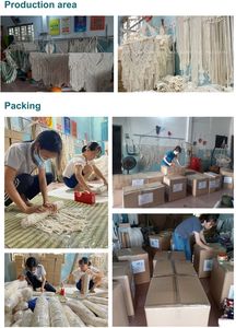 Chaise suspendue bohème en macramé JNC, fabrication artisanale, écologique - Product Image 6