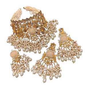 Juego de Joyería de Acero Inoxidable de Alta Calidad con Diseño Personalizado para Mujer, para Bodas y Fiestas, con Collar, Aretes y Anillo - Product Image 1