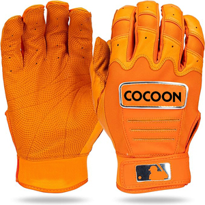 Gants de frappe de baseball pour hommes en polyester et élasthanne tissé, logo personnalisé, main droite, entraînement, taille XL adulte, professionnels, légers - Product Image 1