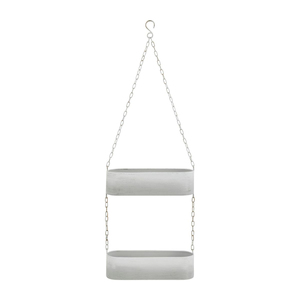 Ensemble de jardinières murales suspendues en métal galvanisé à 3 niveaux, style ferme, pour intérieur et extérieur, avec corde en jute, au meilleur prix - Product Image 4