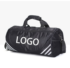 Bolsa Deportiva Unisex de Nailon Negro con Correa Ajustable, Cierre de Cremallera, Bolsa Casual para Deportes, Compartimento Interior de 20-30L - Product Image 1