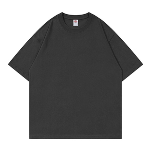 T-shirt blanc en coton surdimensionné pour homme, manches courtes, col rond, décontracté, jersey uni, design simple - Product Image 4