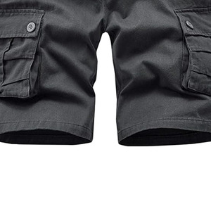 <b>Men's</b> Eco-Friendly <b>Camouflage</b> Cargo <b>Shorts</b> High Waist Drawstring Closure Breathable Canvas Bermuda Pockets Sporty Style Quick - Product Image 6