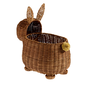 Premium 100% Handmade Rattan Rabbit Basket For <b>Easter</b>, Rattan Bunny Shaped Baskets <b>Gift</b> Basket From Vietnam Factory - Product Image 5