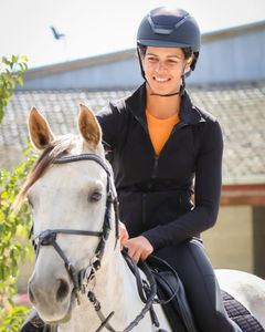 Camiseta de Equitación Profesional para Mujer, Ligera, Transpirable, de Tela Elástica, Manga Corta, OEM - Product Image 1