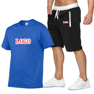 ชุดเซ็ตออกแบบเองสำหรับผู้ชาย ชุดวอร์มฤดูร้อน Conjunto Para Hombre ชุดเซ็ตวอร์มกีฬาสองชิ้นแบบสั้นสำหรับผู้ชาย - Product Image 5