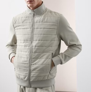Blouson bomber décontracté léger en polyester imperméable pour homme avec logo frontal – Fournisseur OEM ODM - Product Image 2