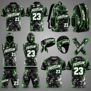 ชุดเสื้อเจอร์ซีย์แบบพิมพ์ลาย 7v7 Heat-Transfer สำหรับฟุตบอลแบบ Flag Football ชุดยูนิฟอร์มแบบกำหนดเองพร้อมแพ็คเกจพิเศษสำหรับการฝึกซ้อมตำแหน่งควอเตอร์แบ็ค ป้องกันแบคทีเรีย - Product Image 6