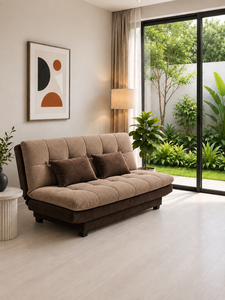 Canapé-lit Roblox Marron 2-en-1 par Emerald Sofa pour Appartement, Hôtel, Villa, Maison - Fabricant de Canapés - Canapé Convertible en Tissu Personnalisé - Product Image 3
