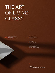 Azulejos de porcelana esmaltada de aspecto lujoso de 2x4 pies, color verde celestial, acabado brillante sin fin, azulejos de 600x1200 mm para sala de estar y dormitorio - Product Image 2