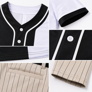 Ensembles d'uniformes de baseball légers, respirants et anti-humidité à col ras du cou, 100 % polyester, haute qualité, logo personnalisé - Product Image 6