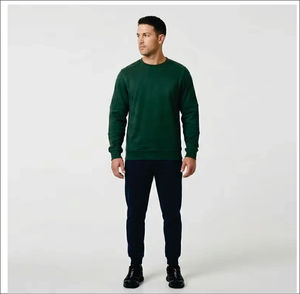 เสื้อสเวตเชิ้ตยูนิเซ็กซ์ ผ้าฝ้าย 100% คุณภาพสูง ผ้าไม่หด ไม่ยับ ไซส์ใหญ่ สำหรับฤดูใบไม้ร่วงและฤดูหนาว เสื้อสเวตเชิ้ตแบบสั่งทำ - Product Image 1