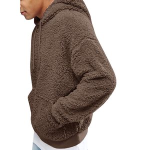Sudadera con Capucha de Forro Polar Sherpa Cálida para Hombre y Mujer, Sudadera con Cremallera y Capucha de Felpa Suave Personalizada para Invierno, Proveedor de Ropa Casual Urbana - Product Image 5