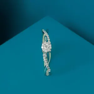 Trendy Design Round Brilliant Cut <b>Diamond</b> <b>Ring</b> for Women Casual Party Wedding and Office Use Available at Reasonable Price - Product Image 3