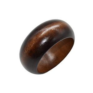 Premium Handcrafted <b>Wooden</b> Bangle Set 3 Featuring Chunky <b>Wooden</b> Bracelets with Hand Carved Inlay-Craft Emporium Exports - Product Image 3