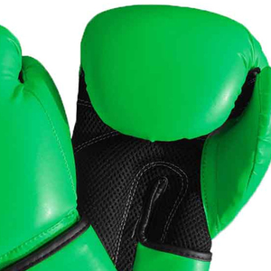 <b>Green</b> <b>Leather</b> Boxing Training <b>Gloves</b> with for Closure UV Protection Adult Size - Product Image 6