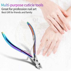 Coupe-cuticules professionnels avec pointe de 5 mm et ressort à double action, coupe-ongles incurvé en acier inoxydable pour les doigts - Product Image 5