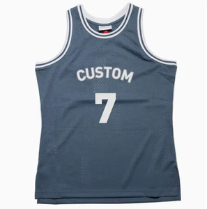 Ensembles de maillots de basketball réversibles de haute qualité en gros, personnalisables, imprimés, respirants, séchage rapide, 100 % polyester 160g, coupe courte - Product Image 1