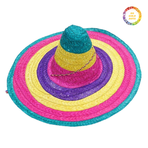 หมวกซอมเบรโรสีสันสดใสสไตล์เม็กซิกันสำหรับงานเทศกาล งานปาร์ตี้ และกิจกรรมทางวัฒนธรรม ด้วยดีไซน์ที่โดดเด่นและวัสดุคุณภาพสูง - Product Image 1