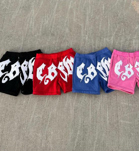 Pantalones Cortos Desmontables de Lana Oscura Ligeros con Cordón y Estampado Puff, con Logotipo Personalizado, Unisex, Novedad 2026, Tendencia para Hombre - Product Image 2