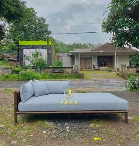 Lento Modular Moon <b>Chair</b> Chaise Longue Solid Teak Wood Frame Sunproof Fabric High Quality Minimalist Design for Indoor/Outdoor - Product Image 6