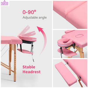 Salon de beauté portable meuble rose lit de beauté moderne cils hydrauliques extension personnalisée lit de massage spa facial incurvé - Product Image 3