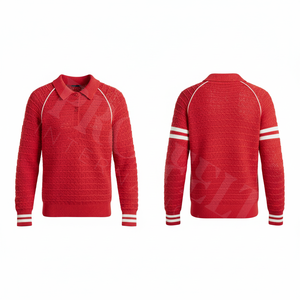 Fabricante de Ropa Personalizada, Camisetas Polo de Punto de Color Liso con Puños Acanalados, Cuello Camisero, Corte Relajado - Product Image 6