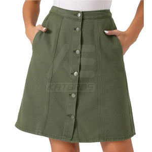 High Quality Women Casual Summer <b>Jeans</b> Skirt 100% Cotton Breathable <b>Soft</b> Material Long Use for Online Sale - Product Image 6