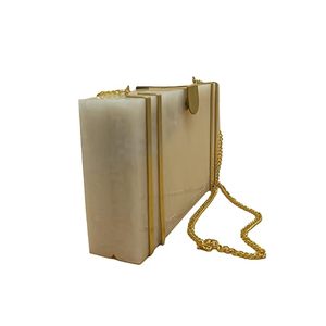 Clutch bag Hand Bag Acrylic Clutch for Women Bridal Clutch with Removable Gold Chain Strap Marble Purse Floral Clutch Bag For Wo - Product Image 4