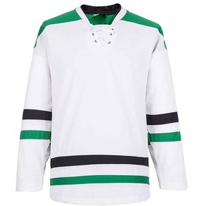 Maillot de hockey vierge en gros, impression sérigraphique personnalisée, uniforme de hockey sur glace respirant en polyester écologique, tailles plus pour équipes - Product Image 5