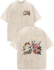 T-shirt vintage délavé, t-shirt oversize, t-shirt délavé à l'acide, t-shirt graphique, t-shirt à motif floral, t-shirt à imprimé botanique, vintage - Product Image 1
