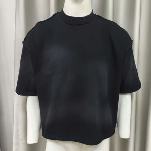 T-shirt oversize pour homme, effet délavé, impression en relief, t-shirt délavé pour homme - Product Image 4