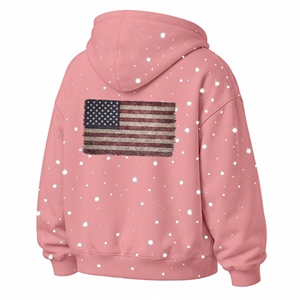 Sudadera con Capucha Oversize de Alta Calidad y Gran Demanda, Estilo Urbano, Hombros Caídos, Color Rosa, con Nuevo Diseño, de Algodón/Poliéster - Product Image 4